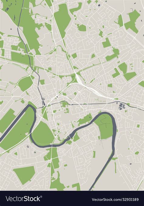 Map city chester england uk Royalty Free Vector Image