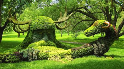 Download Botanical Garden Montreal Canada Park Tree Man Made Sculpture ...