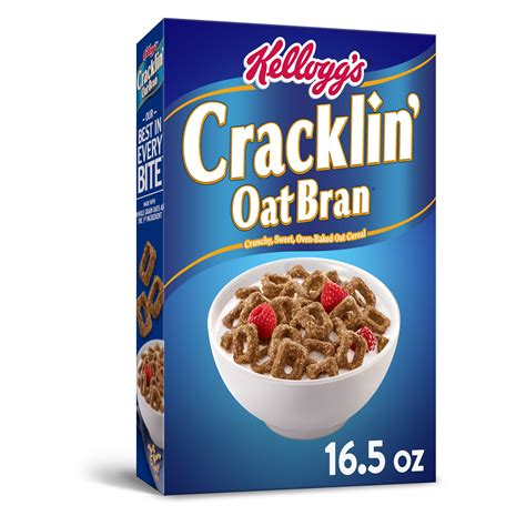 Kellogg's Cracklin' Oat Bran, Breakfast Cereal, Original, 16.5 Oz ...