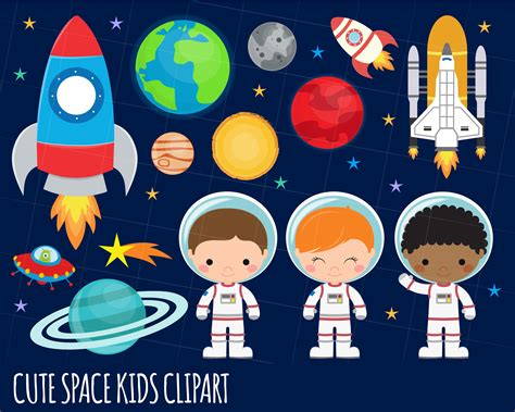 Astronaut Clipart Planets Clipart Outer Space Clipartspaceship | Images ...