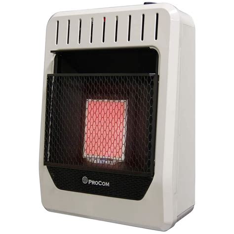 ProCom Heating Propane Gas Ventless Infrared Plaque Heater - 10,000 BTU ...