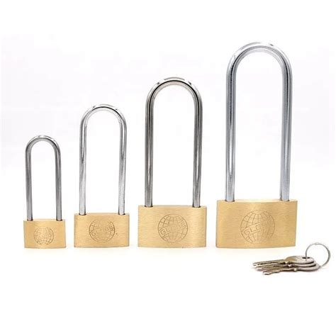 High Quality Brass Padlock Long Lock Beam One Key Unlock Many Locks ...