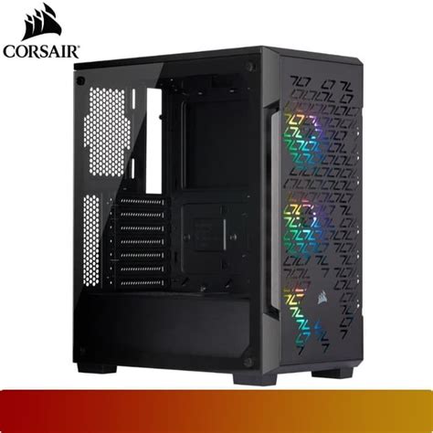 Corsair - iCUE 220T RGB Black/White Airflow Tempered Glass - FC Computer