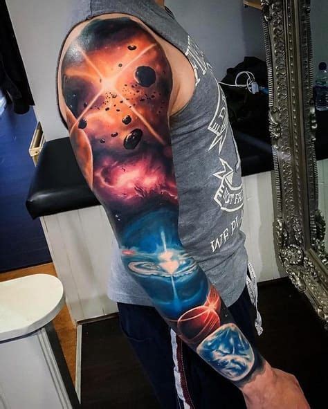 85 Space and Galaxy Tattoo Designs and Ideas - Tattoos that are from ...