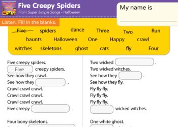 Five Creepy Spiders - Super Simple Songs