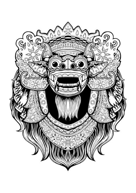 20+ Gambar Tato Kepala Barong Paling Modern Dan Nyaman