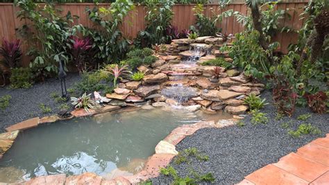 Exotic Landscape Design, Landscape Installation, Custom Waterfalls: Miami