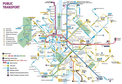 Budapest Attractions Map PDF - FREE Printable Tourist Map Budapest ...