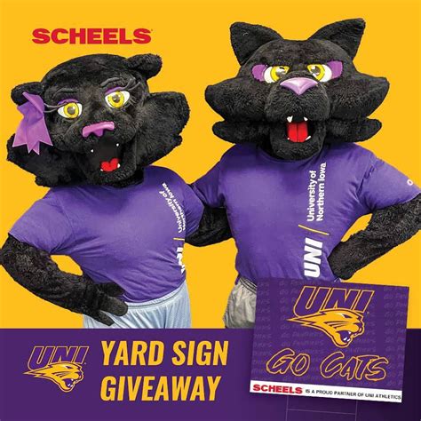 UNI Yard Sign Giveaway , Scheels (Cedar Falls, IA), 27 August 2024 ...