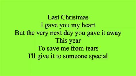 Wham - Last Christmas Lyrics (Songtext) - YouTube