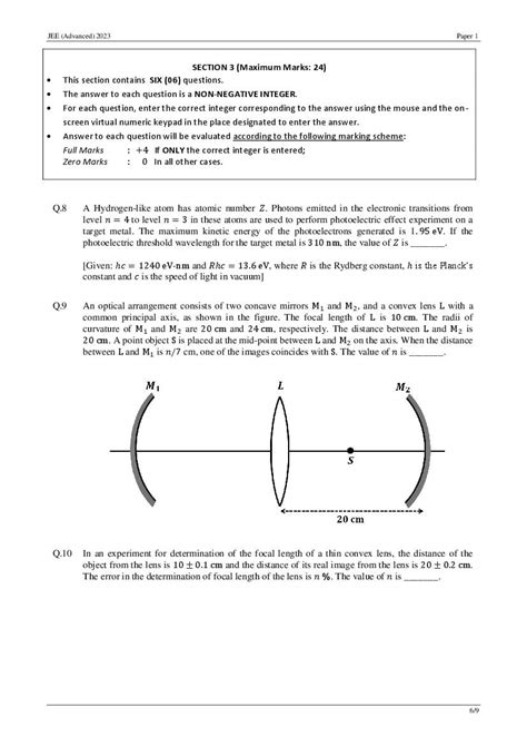 JEE Advanced 2023 Question Paper (PDF) - Download Here - AglaSem Admission