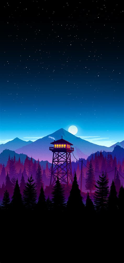 Firewatch wallpaper I made for my iPhone X : r/iWallpaper