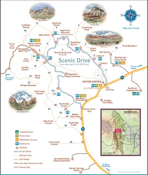 Red Rock Las Vegas Map - Callie Veronike