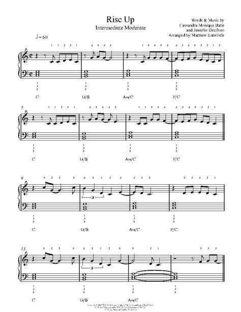 Rise Up by Andra Day Sheet Music & Lesson | Intermediate Level