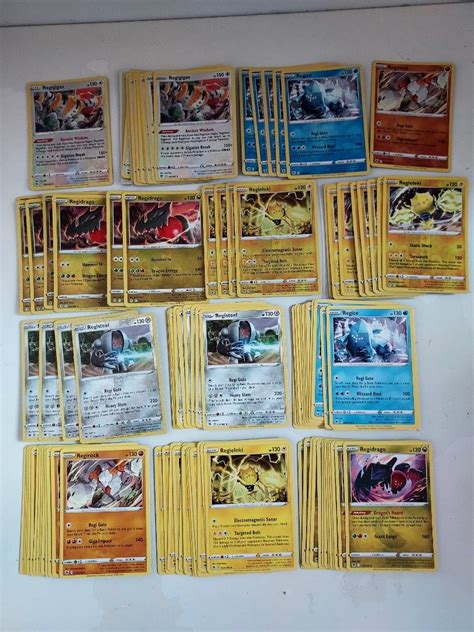 Pokemon regigigas regice registeel regirock regidrago regieleki cards ...