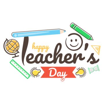 Happy Teacher S Day Lettering PNG Transparent Images Free Download ...