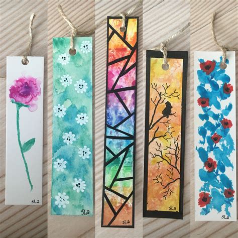 watercolor bookmarks | Segnalibri fatti a mano, Segnalibri fai da te ...