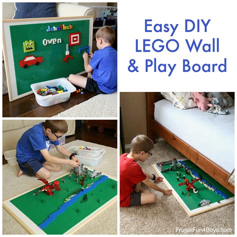 Easy DIY LEGO Wall & Play Board - Frugal Fun For Boys and Girls