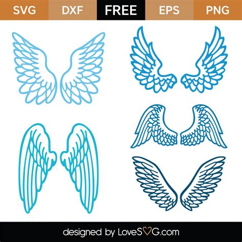 Free Wings SVG Cut File - Lovesvg.com