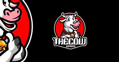 Cute Cow Mascot Logo Design, Logos ft. logo & ice - Envato Elements