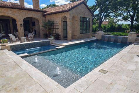 Tuscan style pool and waterfall designer: charlie claffey project ...