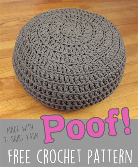 Floor Pillow Pouf Ottoman ~ FREE Crochet Pattern