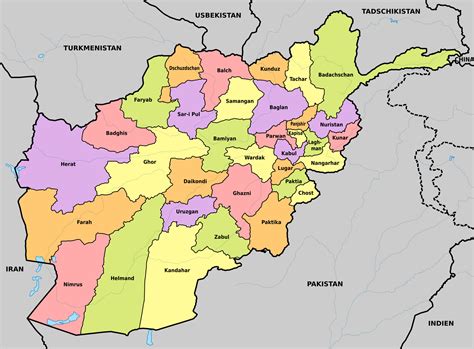 Maps of Afghanistan | Detailed map of Afghanistan in English | Military ...