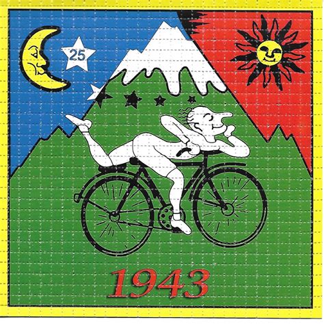 Hoffman Bike LSD Acid Blotter Art | Etsy