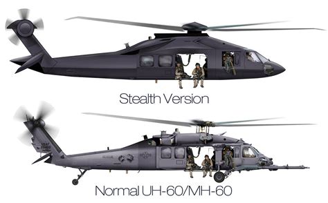 Stealth Blackhawk Helicopter UH-60 MH-60 Hybrid - a photo on Flickriver