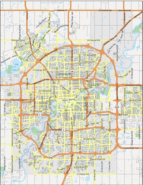 Map of Edmonton, Alberta - GIS Geography