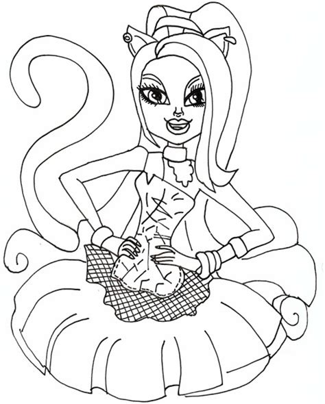 Monster High Coloring Pages Printable - Printable Word Searches