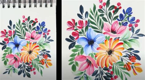 simple flower painting tutorial - Stepanie Butcher