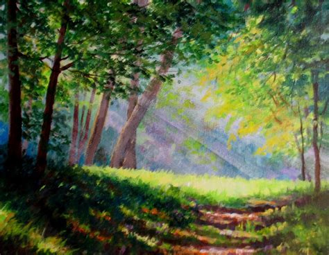 Nel's Everyday Painting: Sunlight in the Woods - SOLD