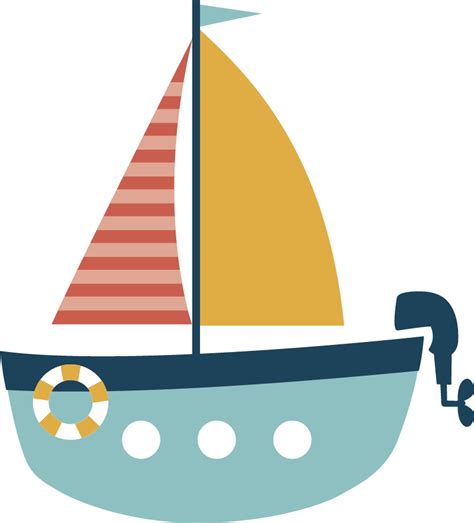 Dinghy Boat Kids Sticker - TenStickers