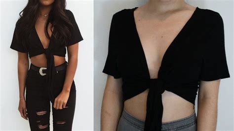 EASY DIY NO SEW TIE CROP TOP, Diy Clothes