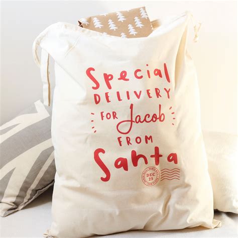 Santa Sack Personalised Santa Gift Sack Personalised - Etsy