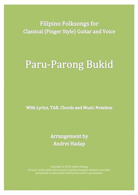 Paru-Parong Bukid (Fingerstyle Guitar with TAB) - Fingerpicking Guitar ...