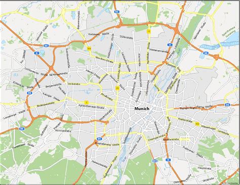 Map of Munich, Germany - GIS Geography