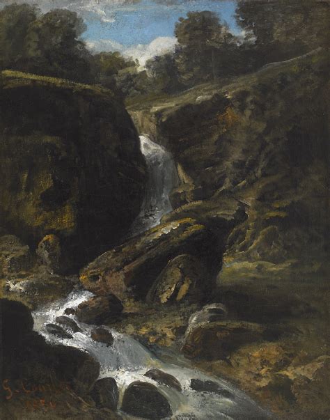 Schiller & Bodo | Inventory | Landscape in the Jura with a Waterfall, 1856