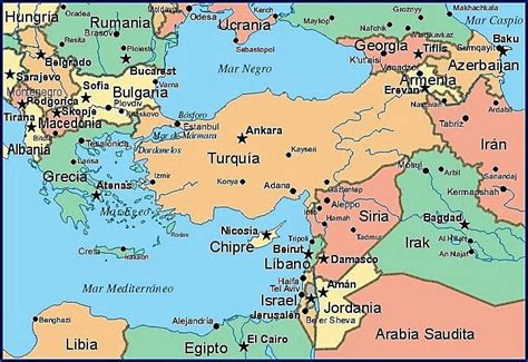 Mapa de Turquía - datos interesantes e información sobre el país