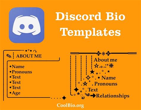 150+ BEST Discord Bio Templates Copy And Paste - Cool Bio