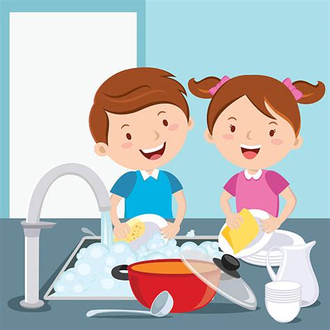 Dishes In Dishwasher Clipart Of Children