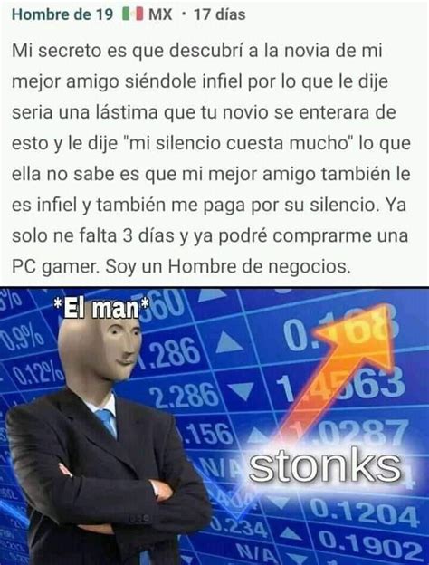 MEME CHISTOSO STONKS | Memes, Bromas para reir, Memes divertidos