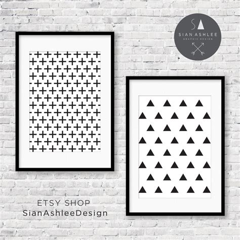 Funky Wall Art Nursery, Bedroom, Living Room DIY Print Crosses ...