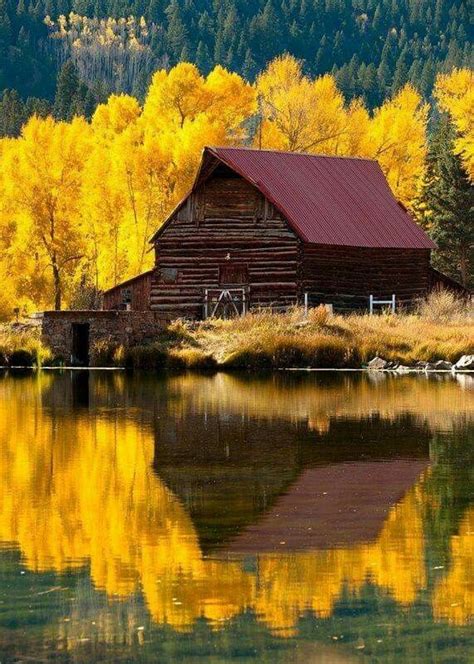 From FB...beautiful picture of old barn surrounded by fall colors ...