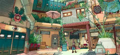 ArtStation - Environment Design for Unannounced Solarpunk Game