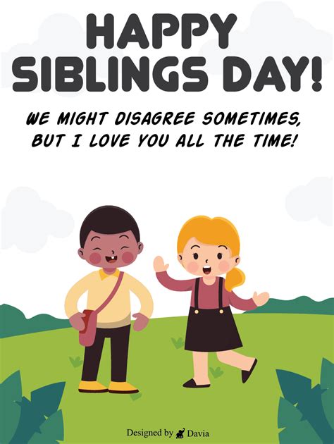 Brother & Sister - Siblings Day | Birthday & Greeting Cards by Davia ...