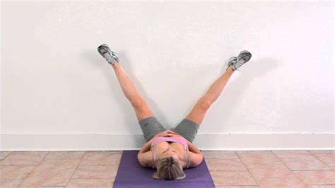 Adductor stretch wall - YouTube