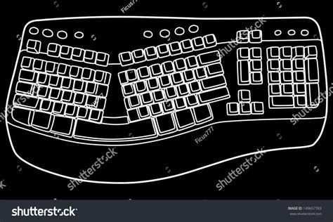 Keyboard Vector Illustration Stock Vector (Royalty Free) 149657783 ...