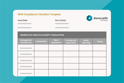 Sample Workplace Compliance Checklist Template | HSI Donesafe